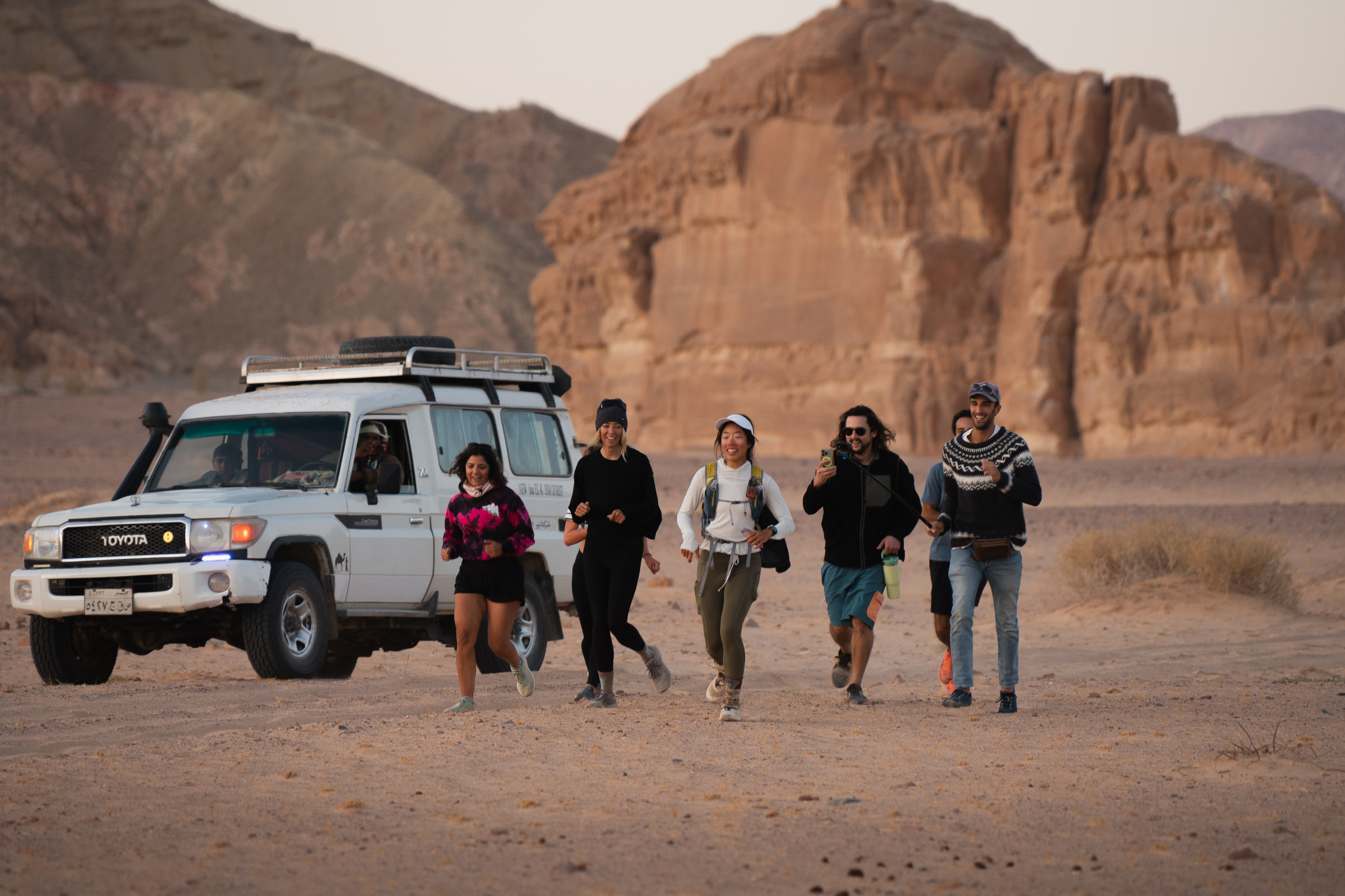 Running with friends in Sinai